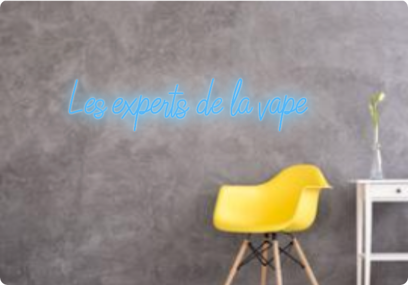 Custom text: Les experts de la vape